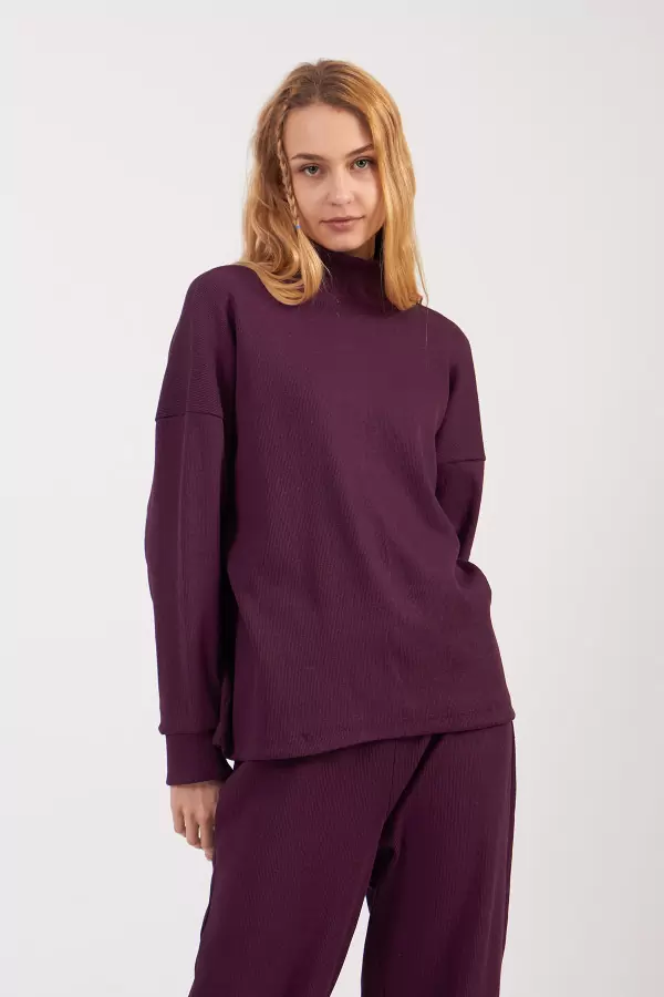 Mor Kaşkorse Kadın Alt Üst Takım