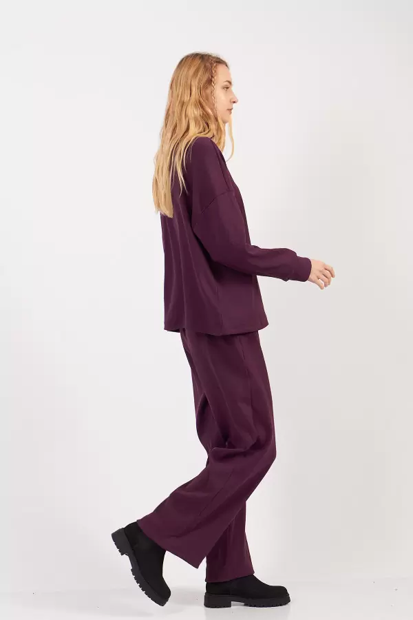 Mor Kaşkorse Kadın Alt Üst Takım