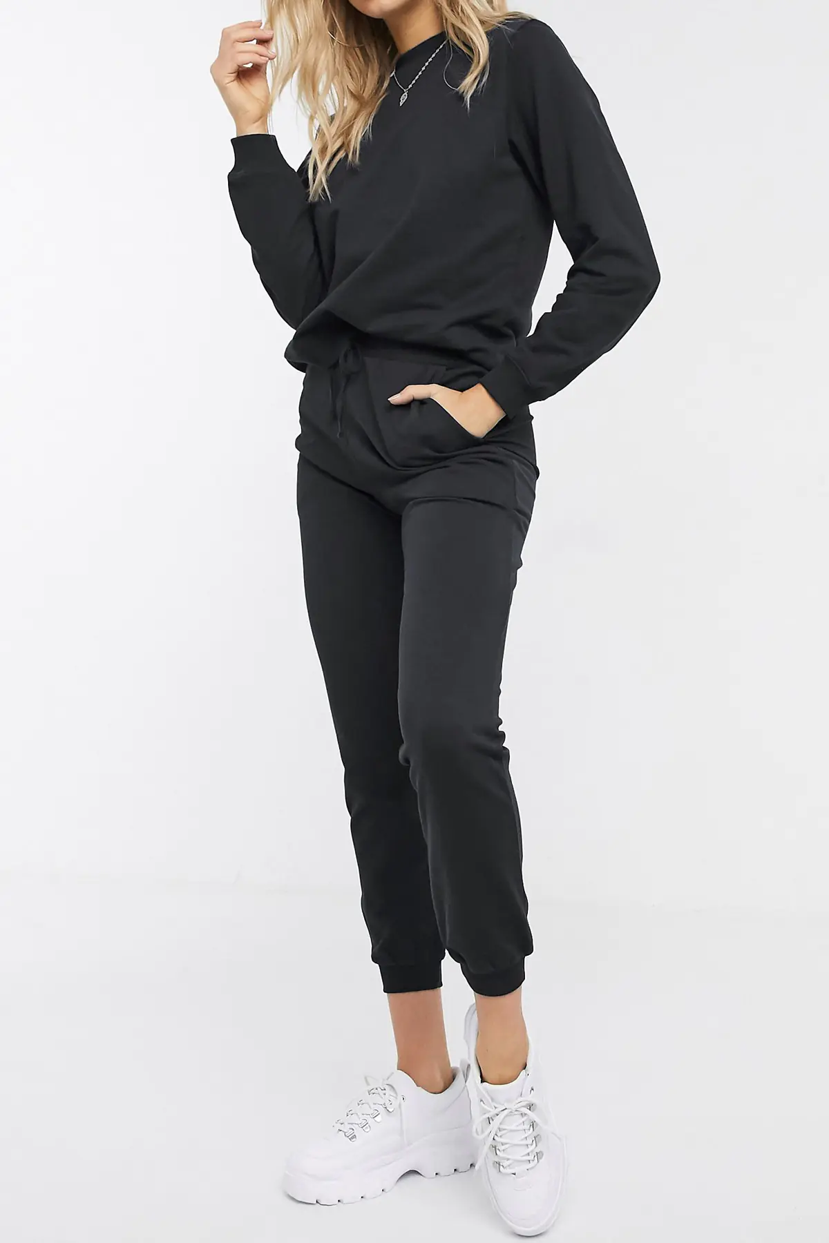 Pamuklu Antrasit Kadın Eşofman Takımı