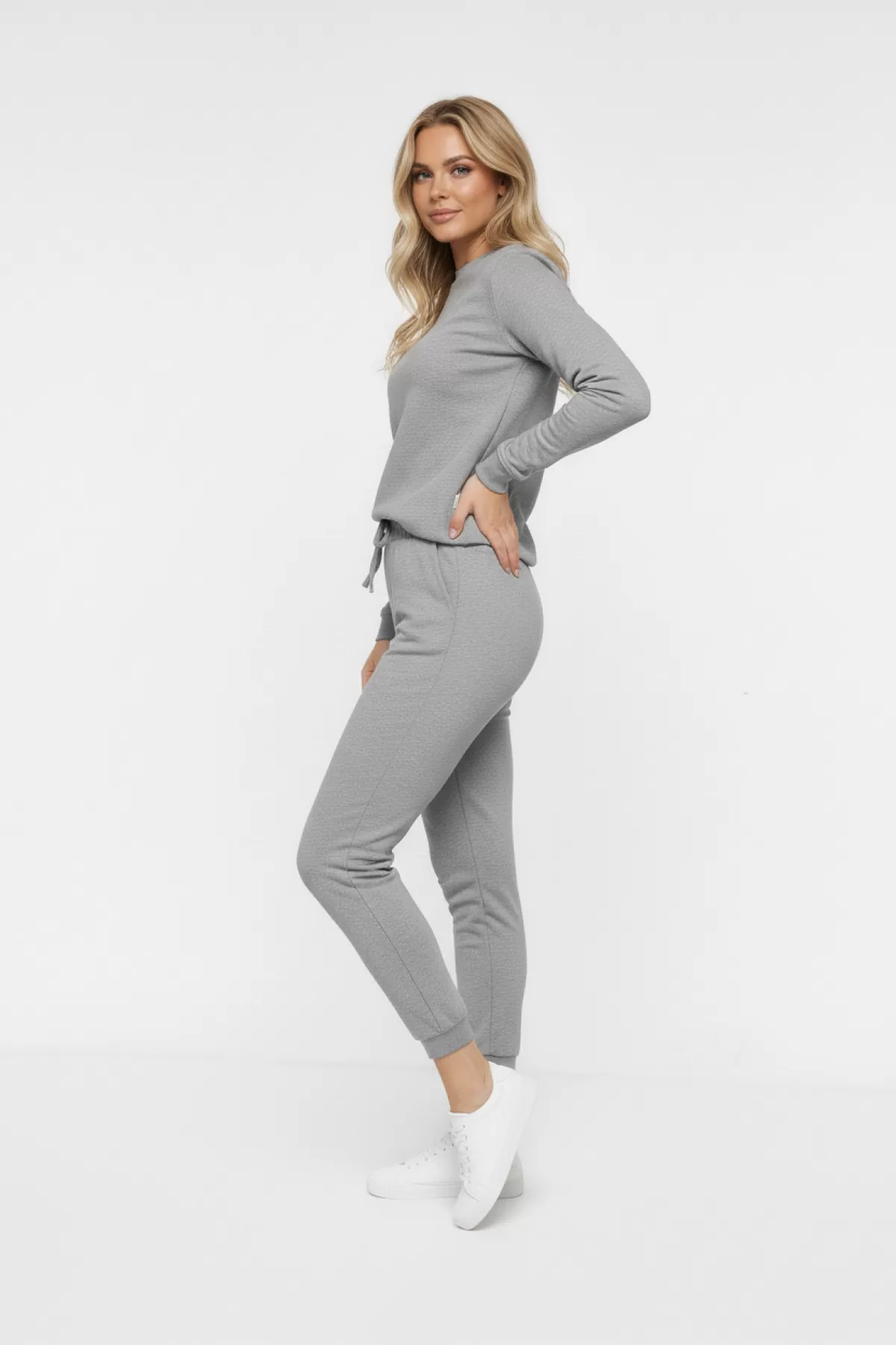 Pamuklu Gri Kadın Eşofman Takımı