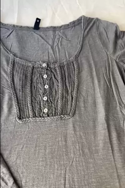 Pamuklu Uzun Kollu Bluz