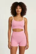Pembe Büstiyer Şort Kadın Spor Takım