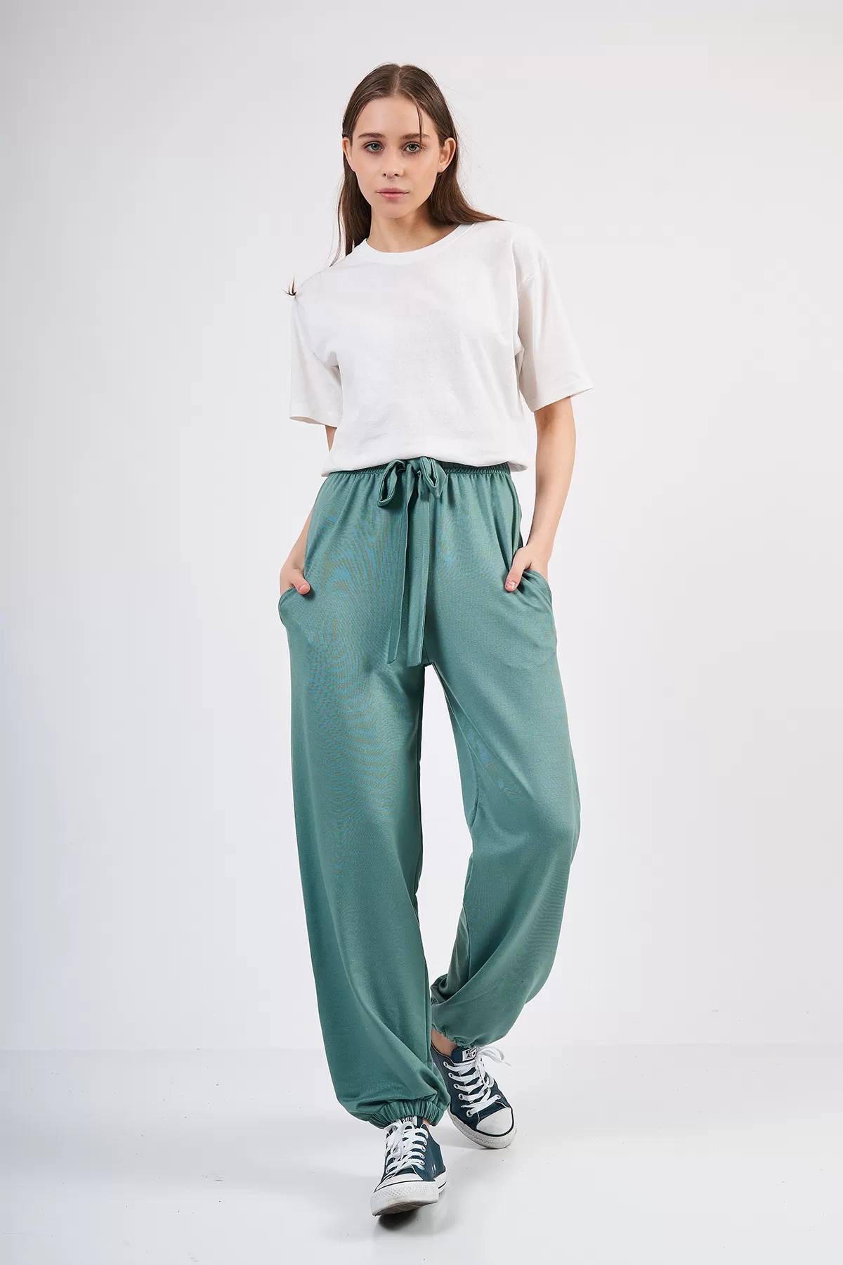 Rahat Kesim Çağla Yeşili Kadın Pantolon