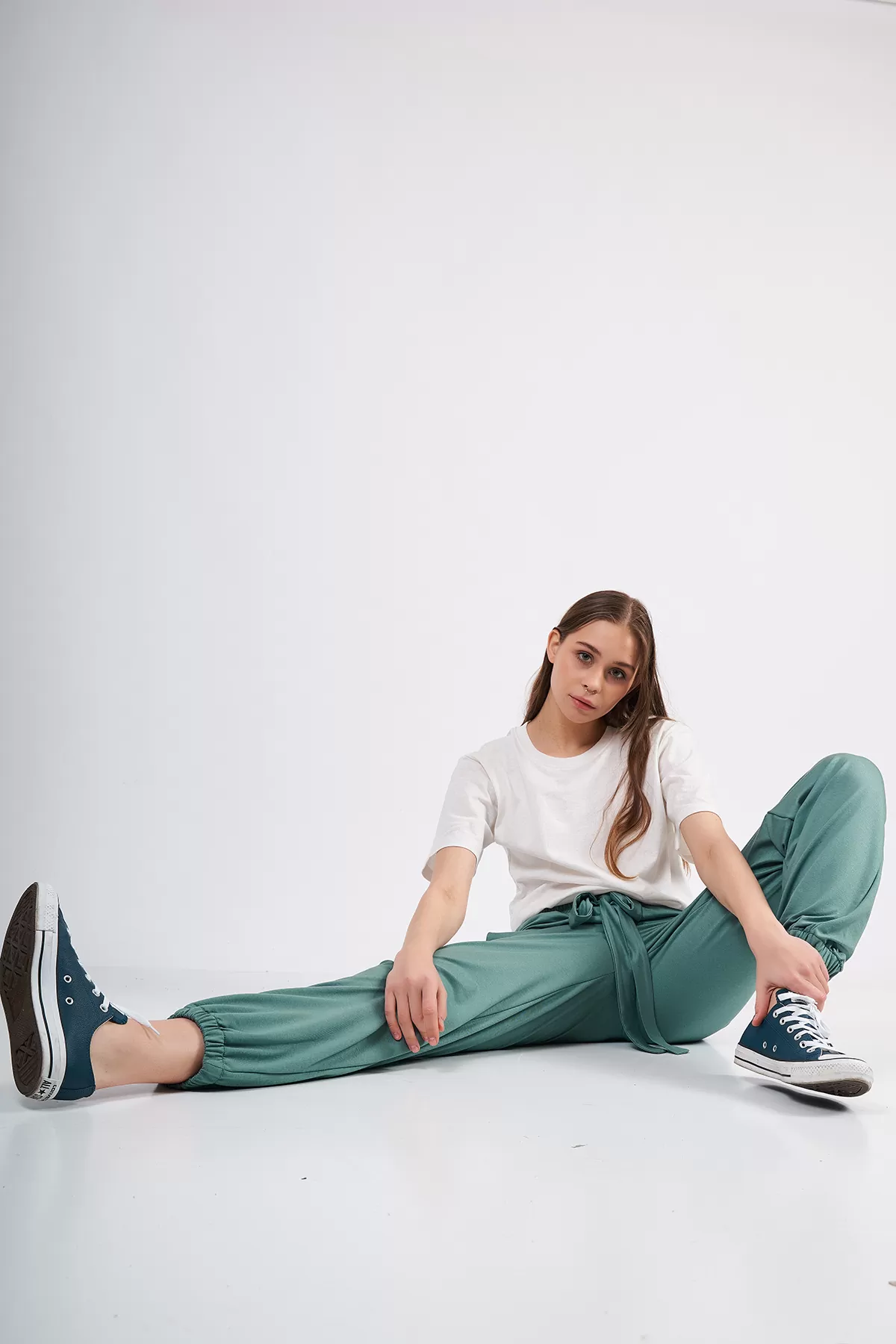 Rahat Kesim Çağla Yeşili Kadın Pantolon