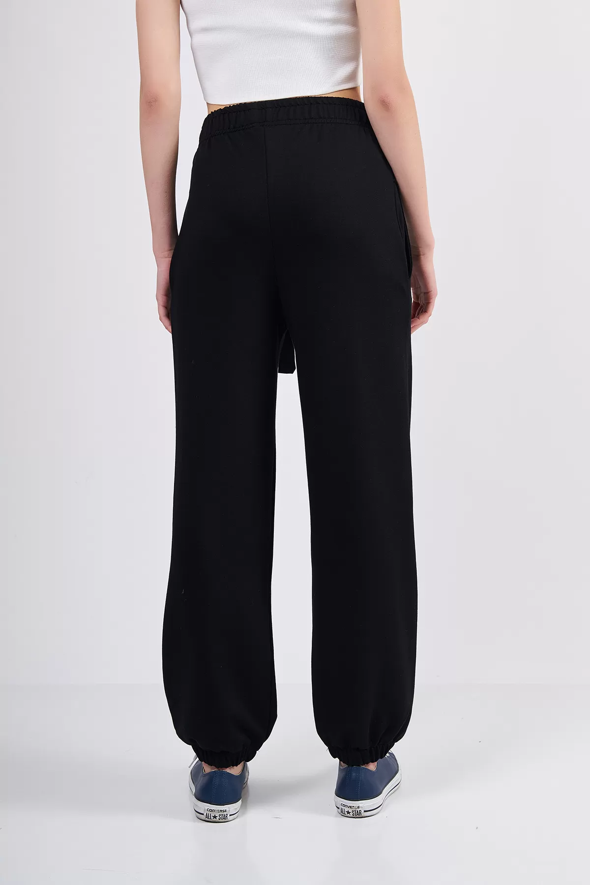 Rahat Kesim Siyah Kadın Pantolon