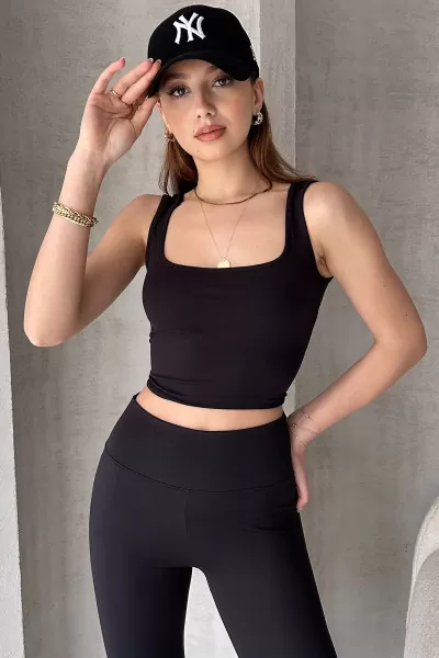 Siyah Dalgıç Kumaş Body