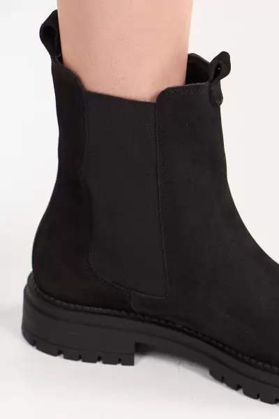 Siyah Deri Kadın Bot