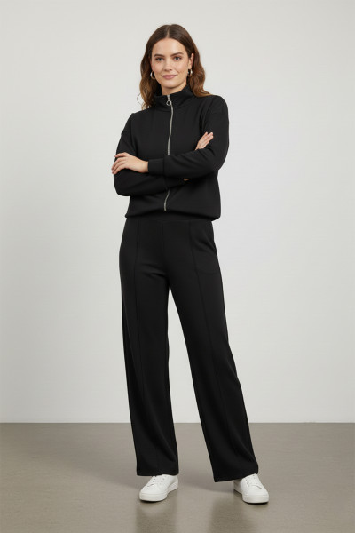 Siyah Sweatshirt Pantolon Kadın Alt Üst Takım