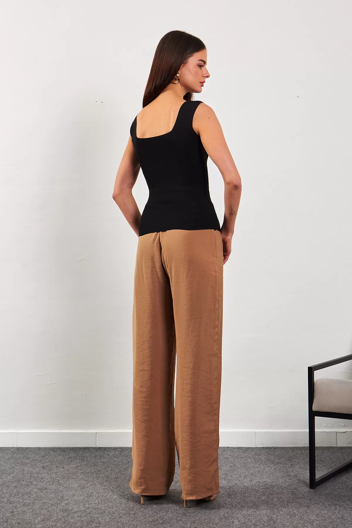 Siyah Triko Kadın Atlet