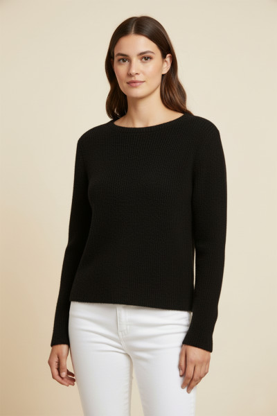 Siyah Triko Kadın Kazak