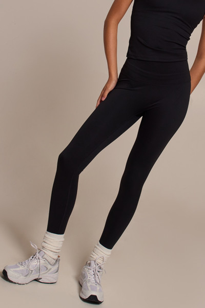 Siyah Yüksek Bel Tayt