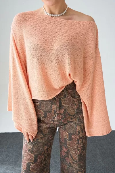 Somon Merserize Triko Salaş Bluz