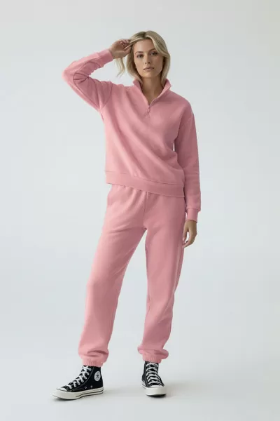 Somon Pamuklu Üç İplik Şardonlu Kadın Eşofman Takımı