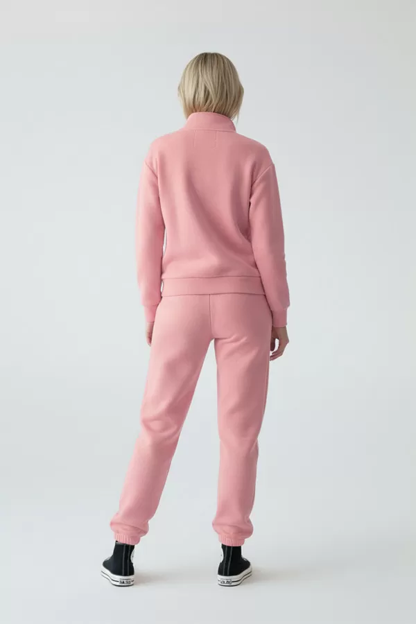 Somon Pamuklu Üç İplik Şardonlu Kadın Eşofman Takımı