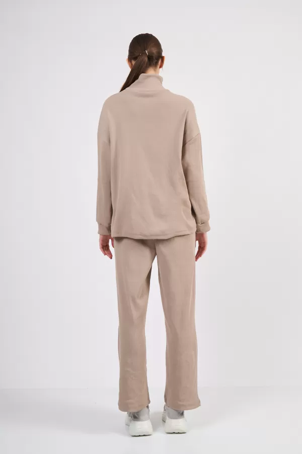 Sütlü Kahve Pantolon Tunik Alt Üst Takım