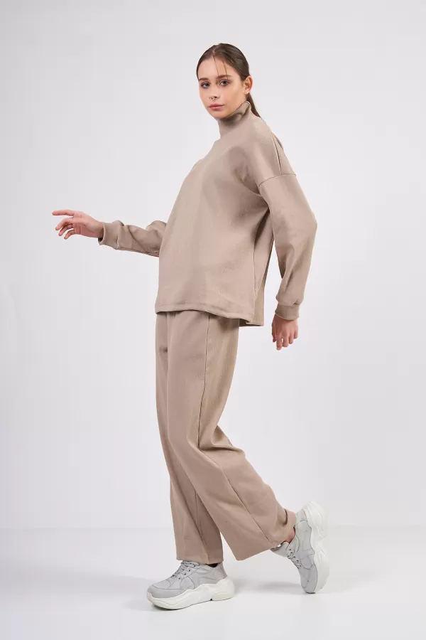 Sütlü Kahve Pantolon Tunik Alt Üst Takım