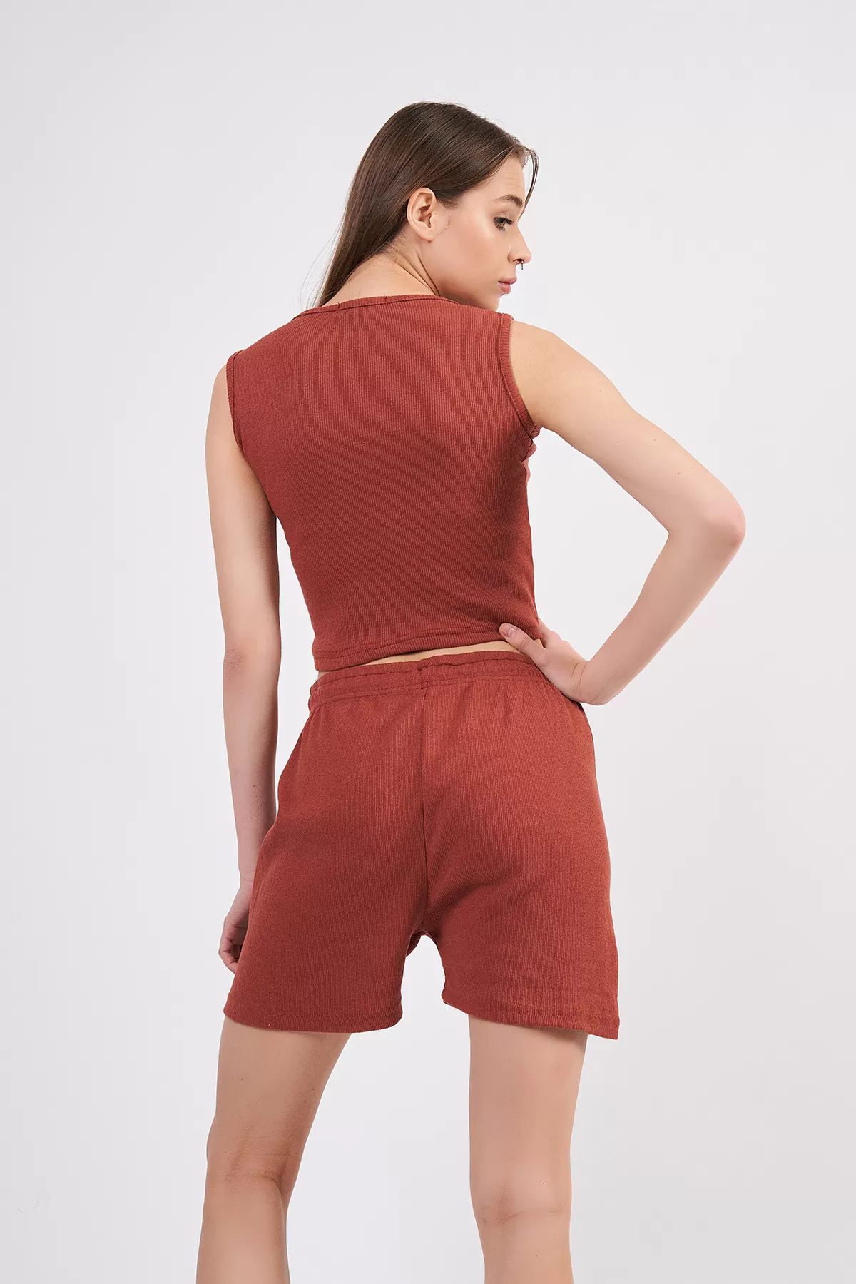 Tarçın Atlet Şort Kadın Alt Üst Takım