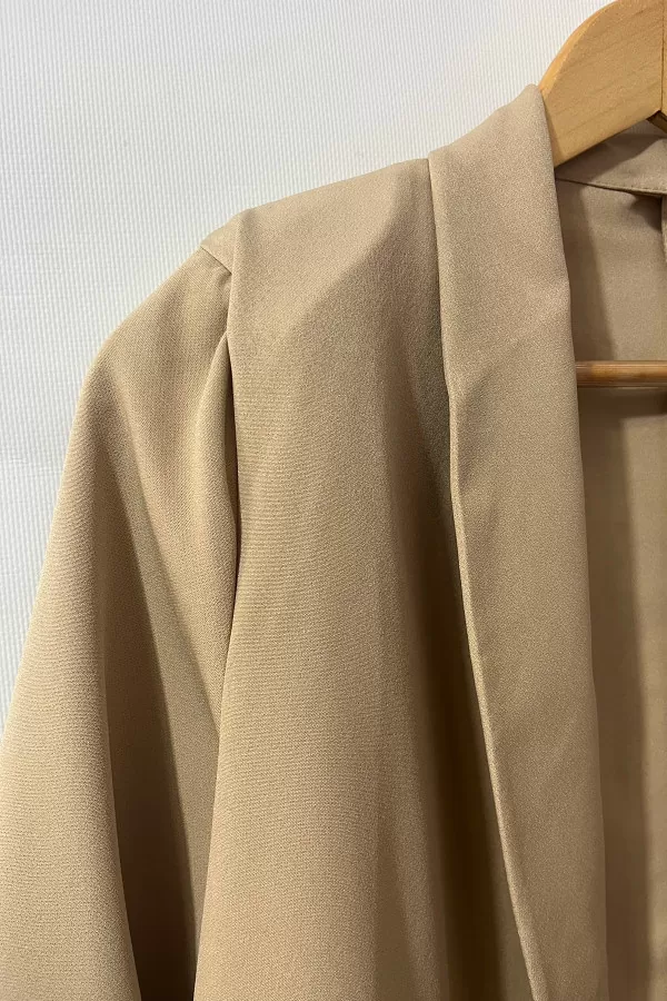 Taş Rengi Kadın Blazer Ceket