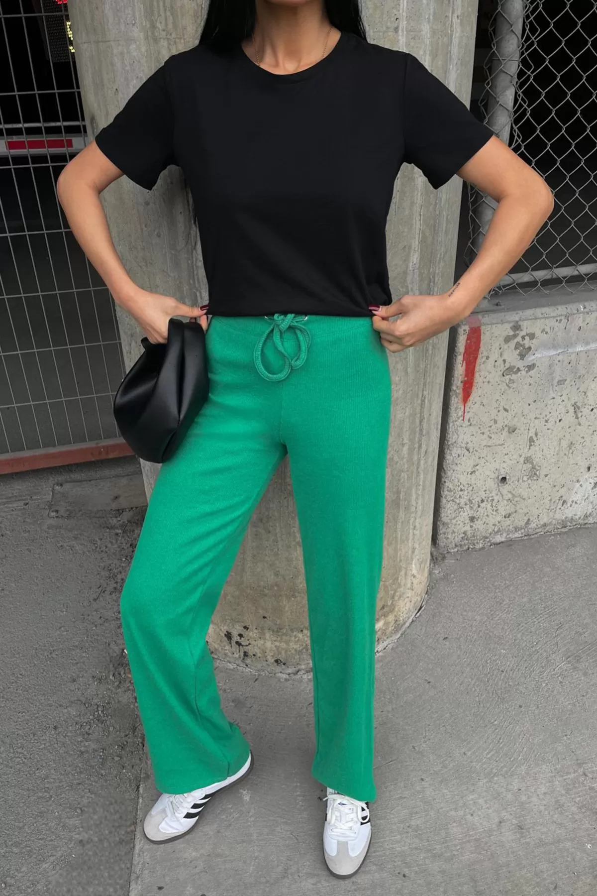 Yeşil Kaşkorse Kadın Pantolon